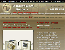 Tablet Screenshot of discountdentalproducts.com